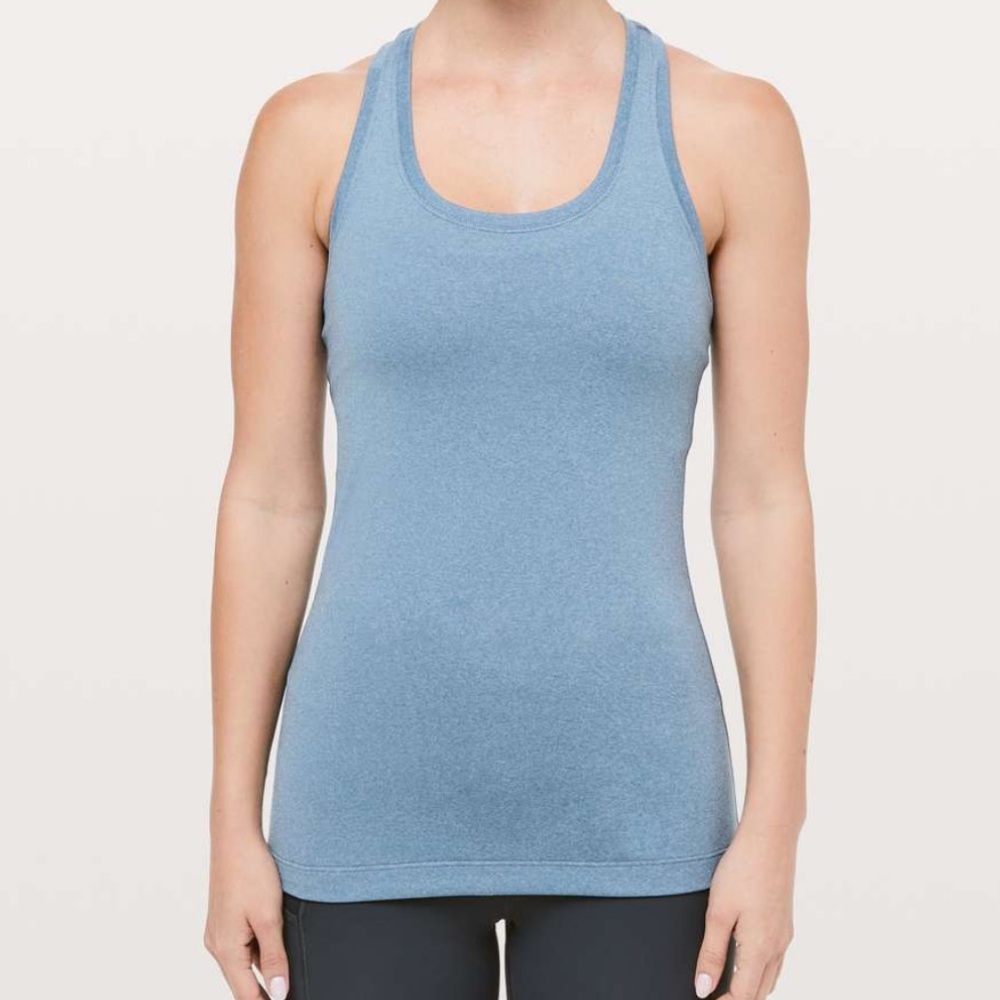 Lululemon Cool Racerback II - Heathered Illuminight - Blue Luon